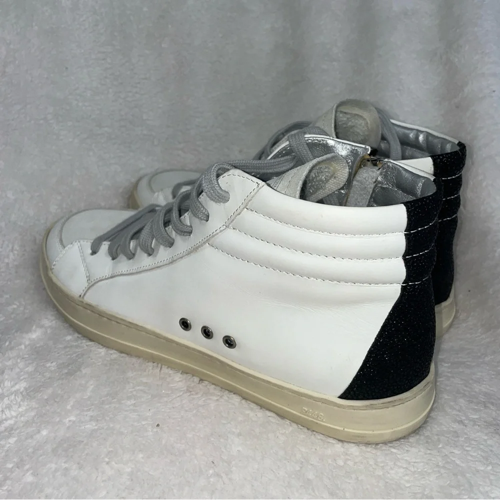P448 Men's High Top Skate Leather Shoes Sneaker F22BSKATE-M Sz 40